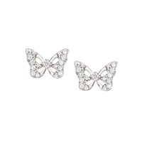 Earrings Amen Woman Animalier Luxury in Silver Zircone EBUBBZ3